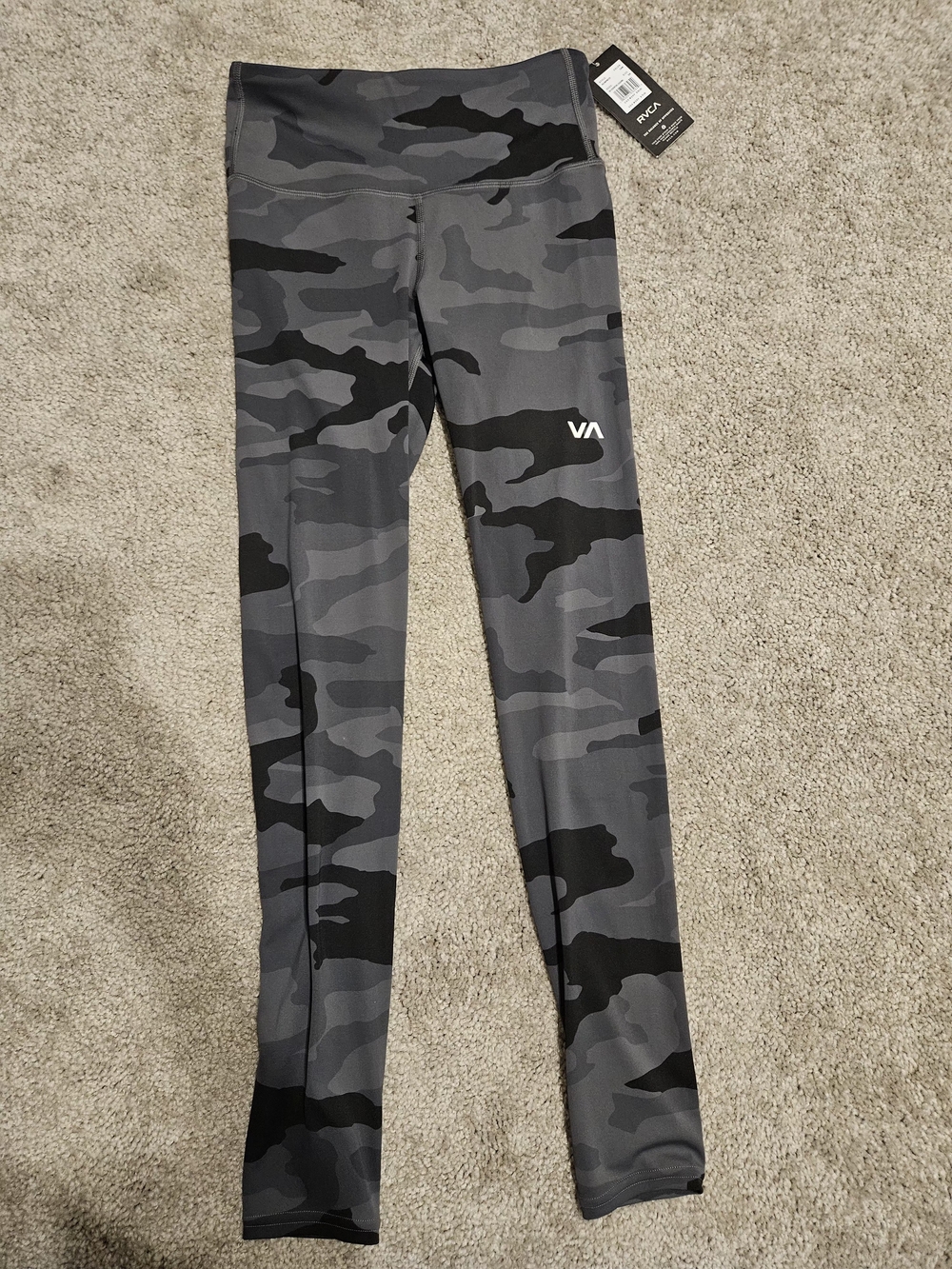 RCVA Women's Grey Camo High Waist Leggings